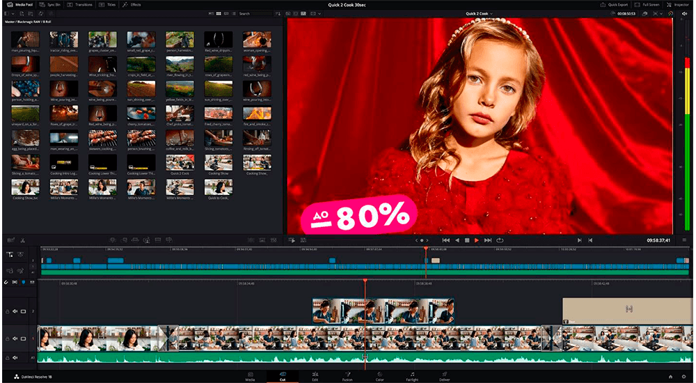 Видеоредактор davinci resolve